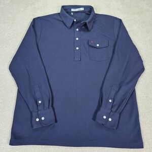 CRiQUET Mens Rugby Polo Shirt 100% Pima Cotton XL Retro Preppy Modern Heritage